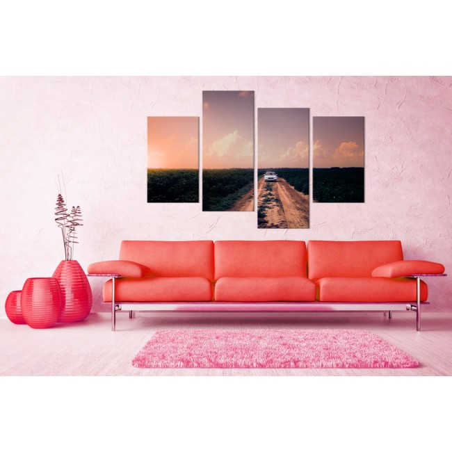 Többrészes vászonkép - Terepszemle