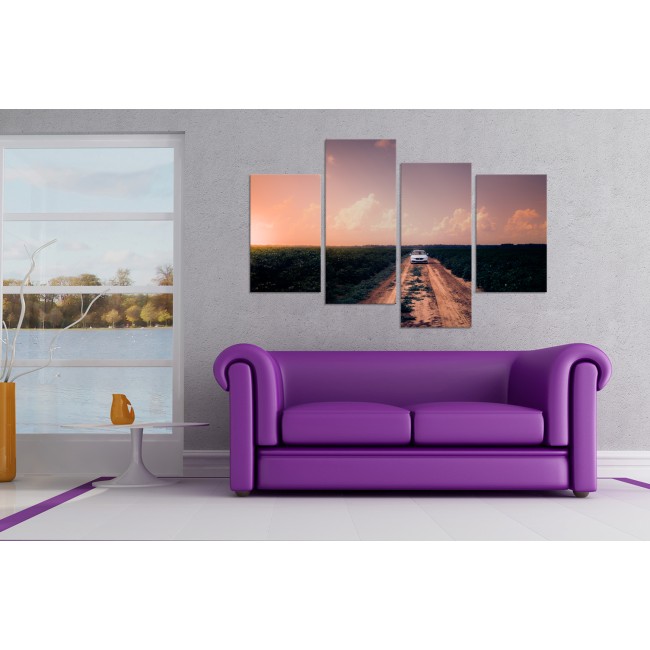 Többrészes vászonkép - Terepszemle