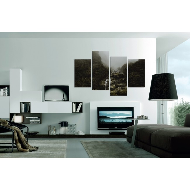 Többrészes vászonkép - Vízesés