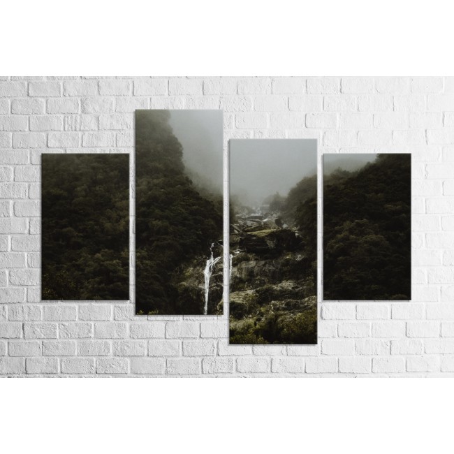 Többrészes vászonkép - Vízesés