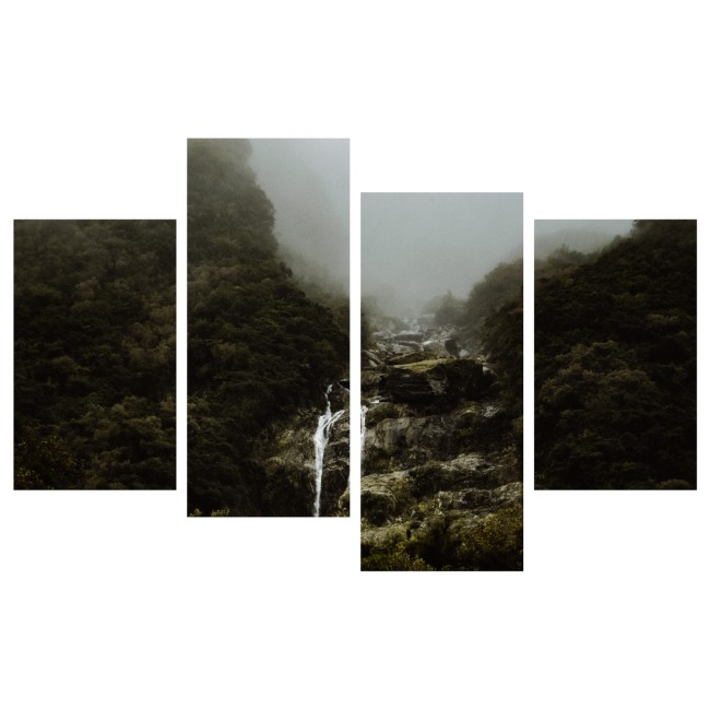 Többrészes vászonkép - Vízesés