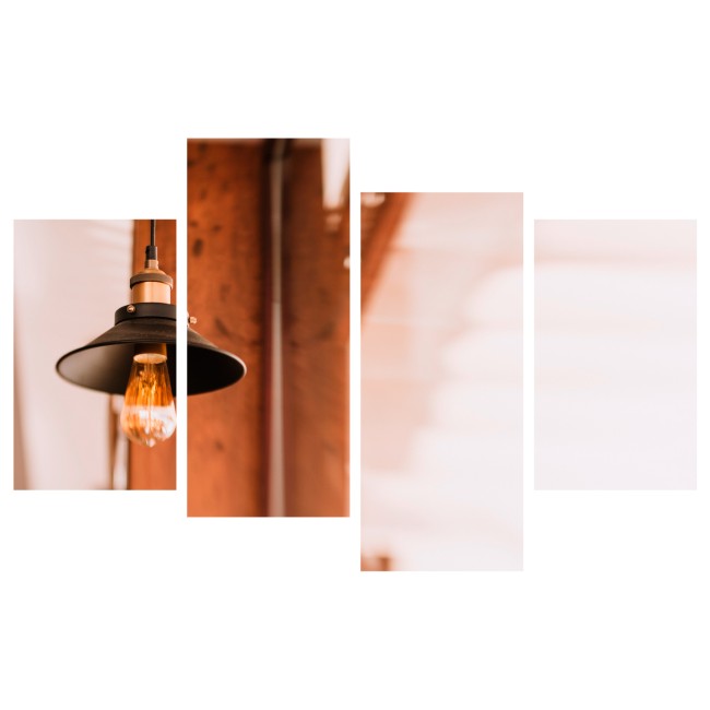 Többrészes vászonkép - Izzó
