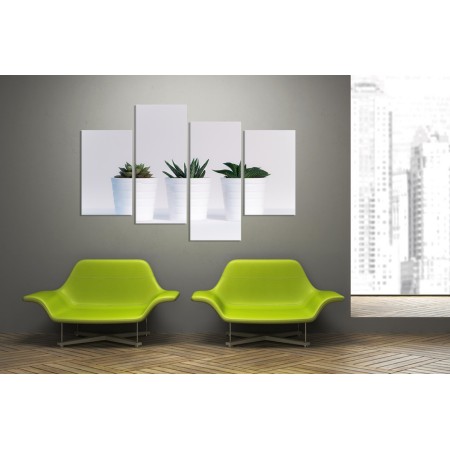 Többrészes vászonkép - Cserepes növények