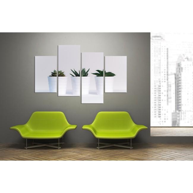 Többrészes vászonkép - Cserepes növények