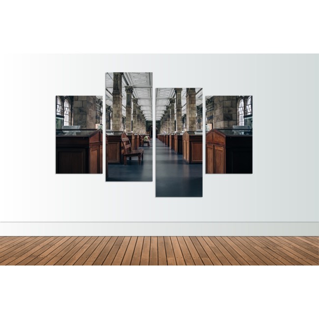 Többrészes vászonkép - A múzeumban