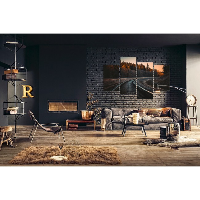 Többrészes vászonkép - Vonatsín