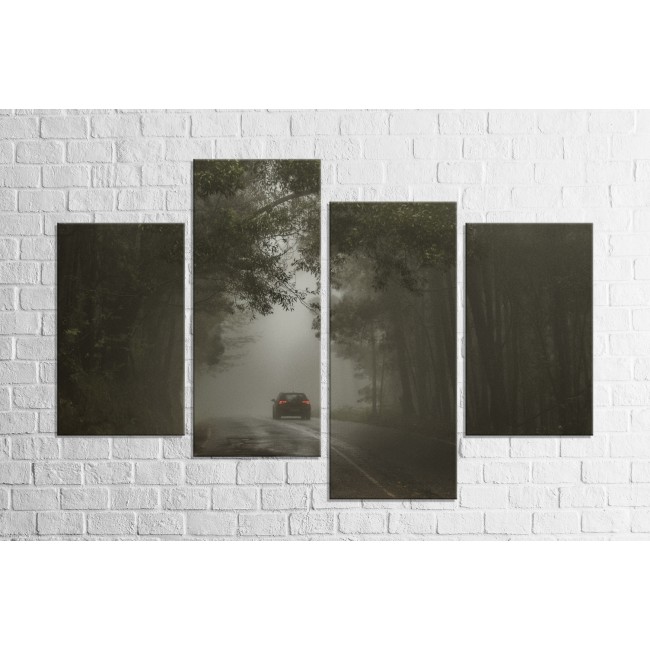 Többrészes vászonkép - Út a semmibe