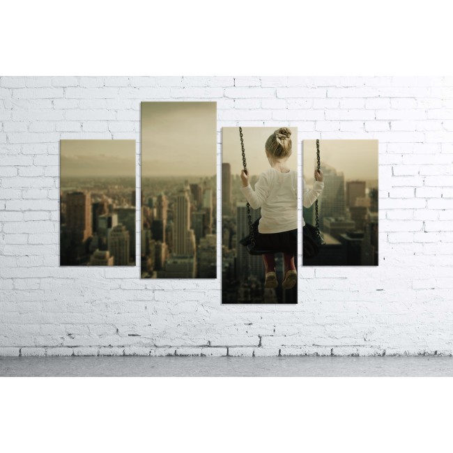 Többrészes vászonkép - A város fölött