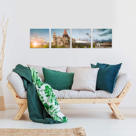 Többrészes vászonkép - Vajdahunyadi vár