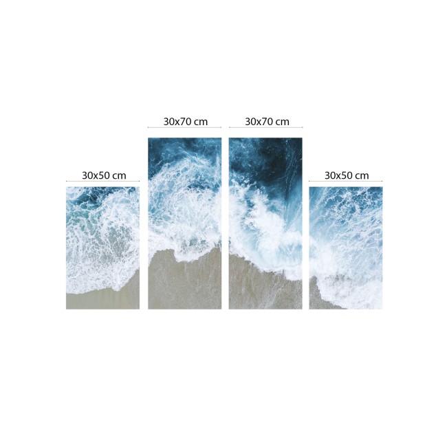 Többrészes vászonkép - Hullámok