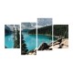 Többrészes vászonkép - Kristálytiszta tó