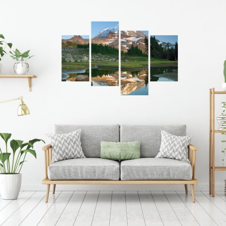 Többrészes vászonkép - A hegy lábánál