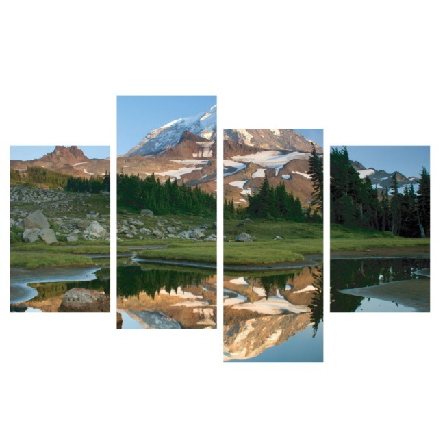 Többrészes vászonkép - A hegy lábánál