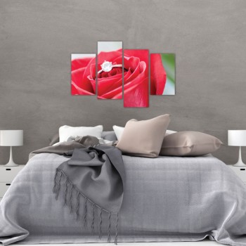 Többrészes vászonkép - A szerelem rózsája