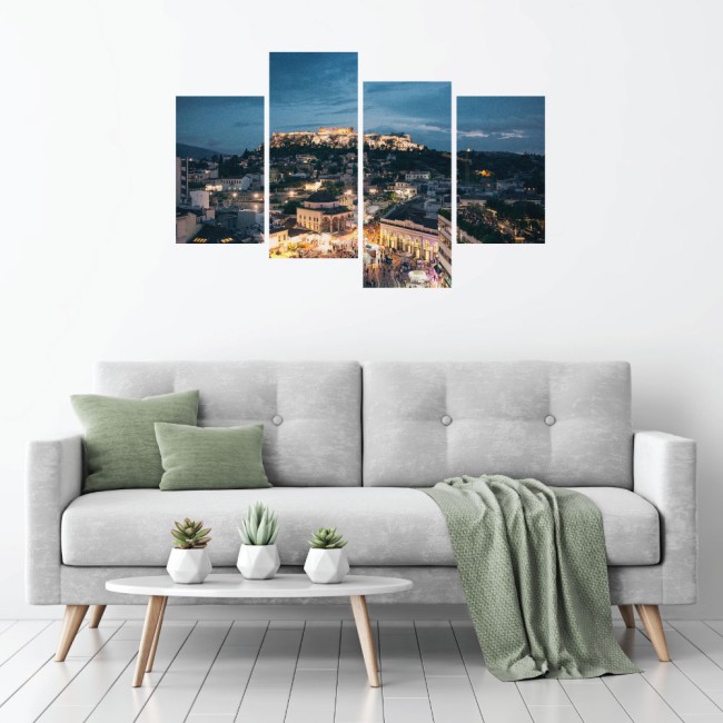 Többrészes vászonkép - Akropolisz fényei