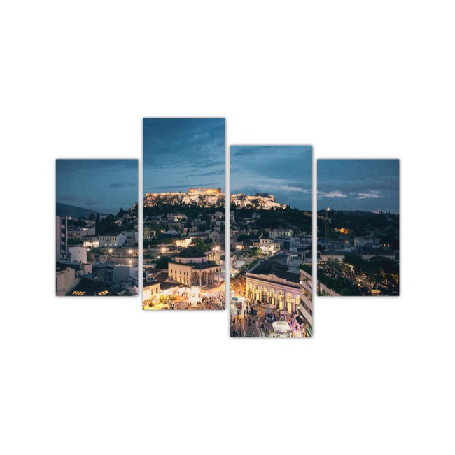Többrészes vászonkép - Akropolisz fényei