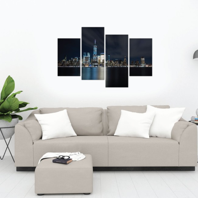Többrészes vászonkép - Manhattan fényei