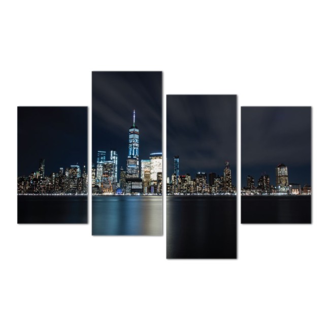 Többrészes vászonkép - Manhattan fényei