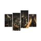 Többrészes vászonkép - A felhőkarcolók fényei
