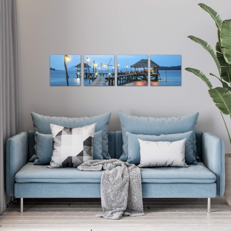 Többrészes vászonkép - Bungalow