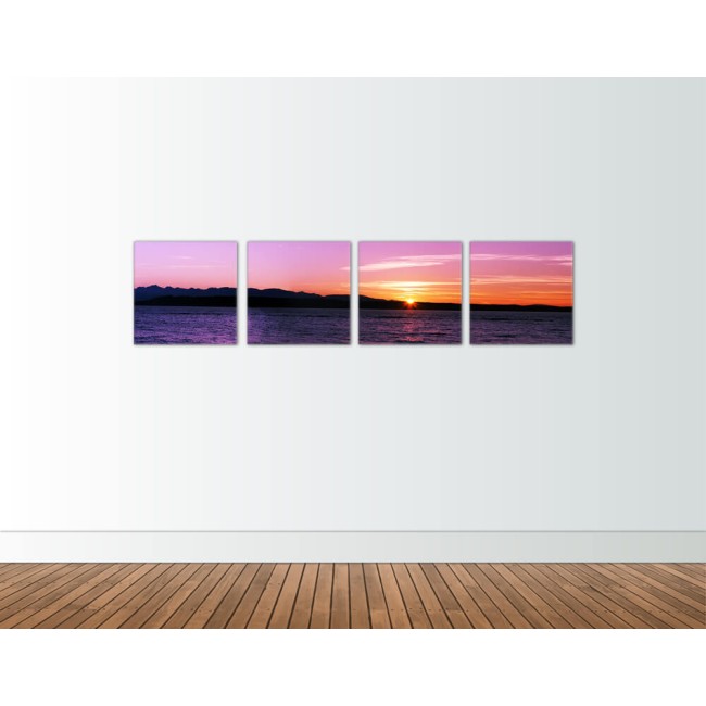 Többrészes vászonkép - Napnyugta