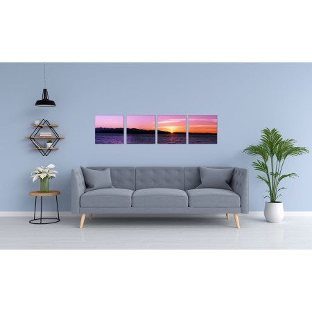 Többrészes vászonkép - Napnyugta