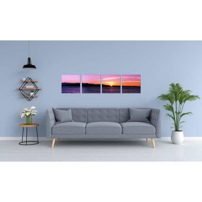Többrészes vászonkép - Napnyugta