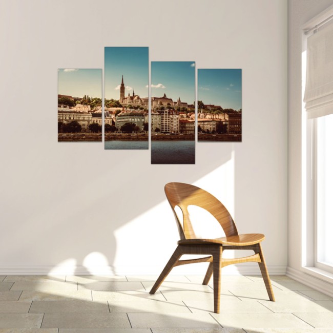 Többrészes vászonkép - Épületek