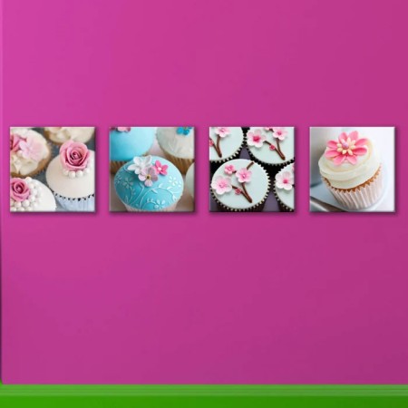 Többrészes vászonkép - Muffinok