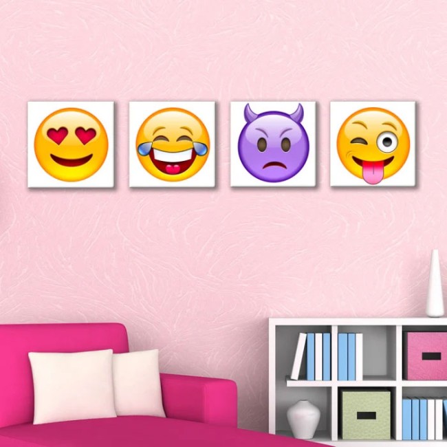 Többrészes vászonkép - Hangulatjelek