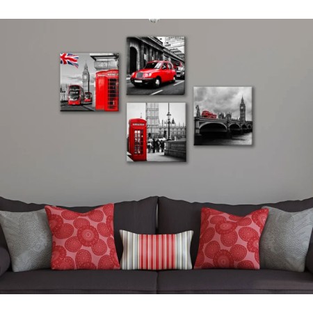 Többrészes vászonkép - London