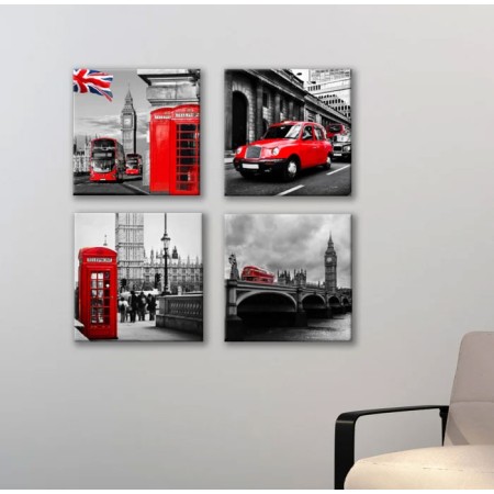 Többrészes vászonkép - London