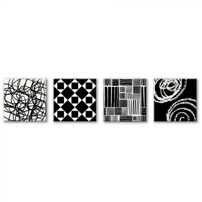 Többrészes vászonkép -  Fekete és fehér