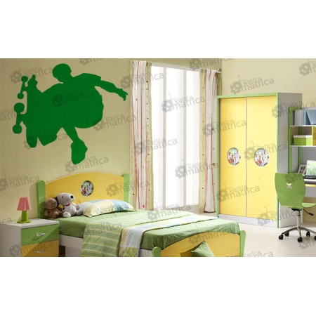 Gördeszkás fiú - Falmatrica / Faltetoválás