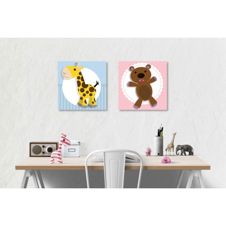 Többrészes vászonkép - Kis barátok