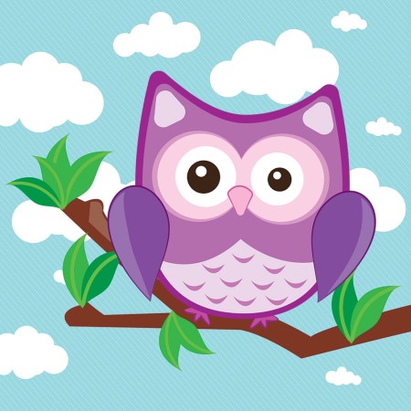 Többrészes vászonkép - Tüneményes baglyocskák