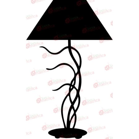 Szimpla modern lámpa - Falmatrica / Faltetoválás