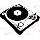 Lemezjátszó - Falmatrica / Faltetoválás