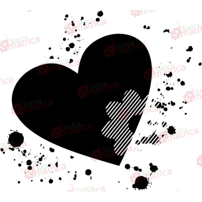 A szív - Falmatrica / Faltetoválás