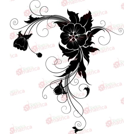 Hawaii virág - Falmatrica / Faltetoválás -