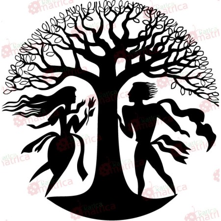 Ádám és Éva - Falmatrica / Faltetoválás