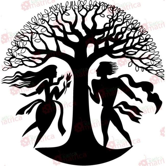 Ádám és Éva - Falmatrica / Faltetoválás