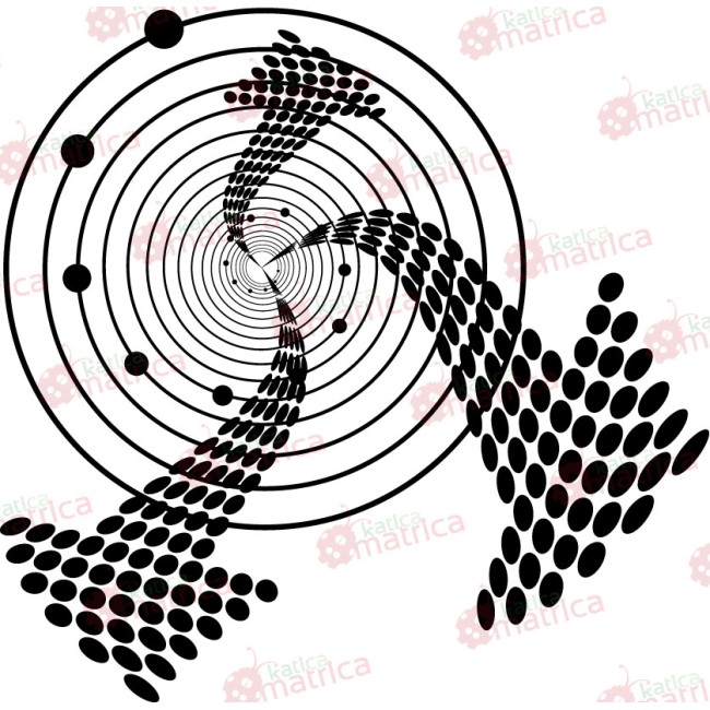 Örvény-nyíl - Falmatrica / Faltetoválás