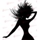 Táncoló nő - Falmatrica / Faltetoválás