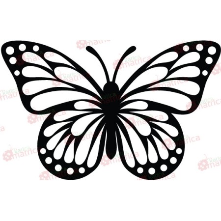 Egyszerű pillangó - Falmatrica / Faltetoválás