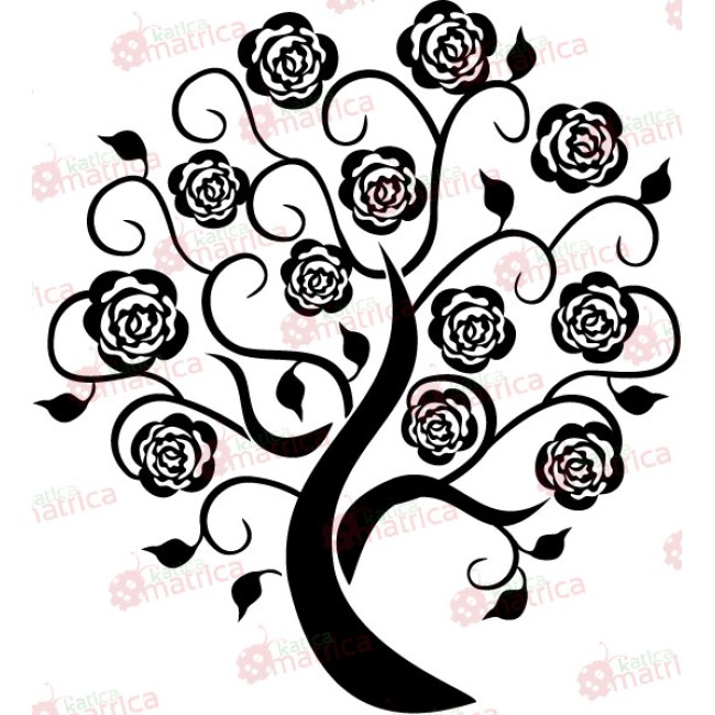 Rózsafa - Falmatrica / Faltetoválás