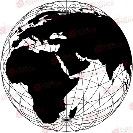 Földgömb - Falmatrica / Faltetoválás -