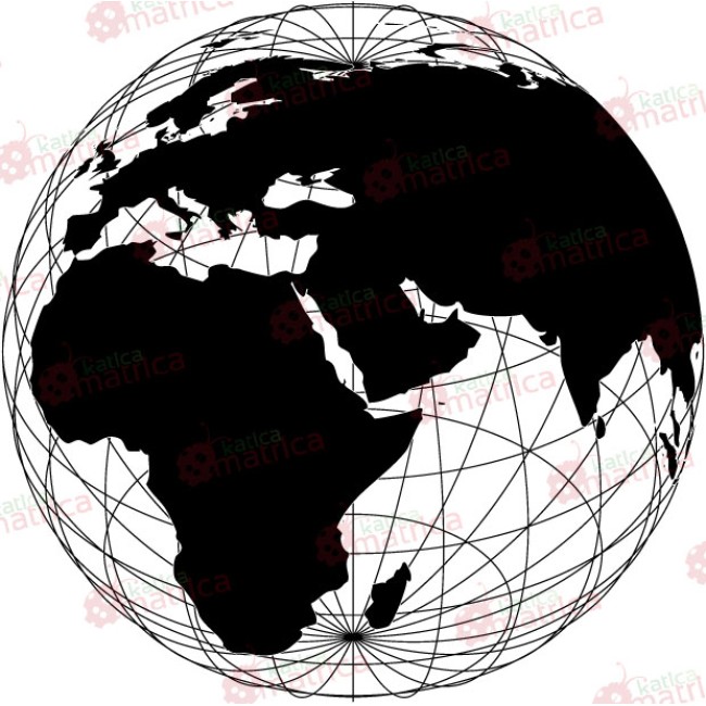 Földgömb - Falmatrica / Faltetoválás -