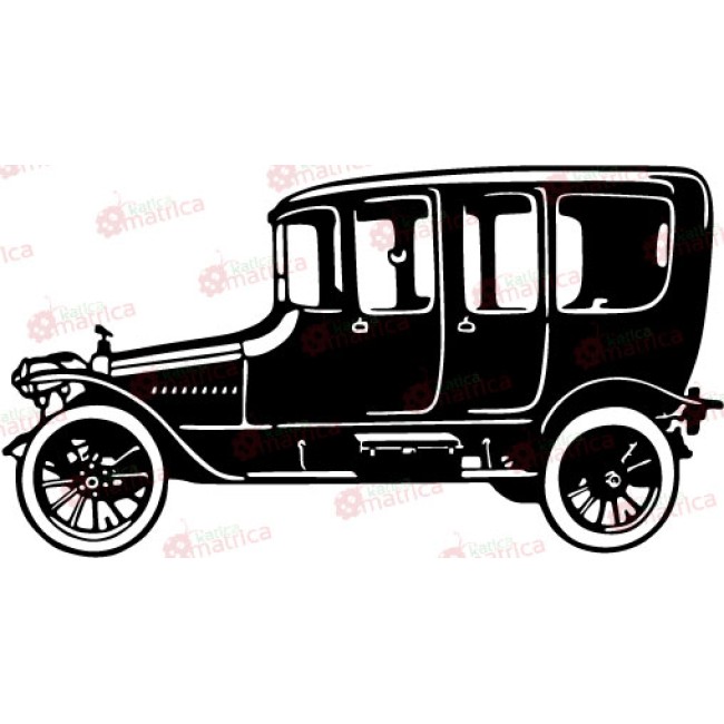 Stílusos oldtimer autó - Falmatrica / Faltetoválás