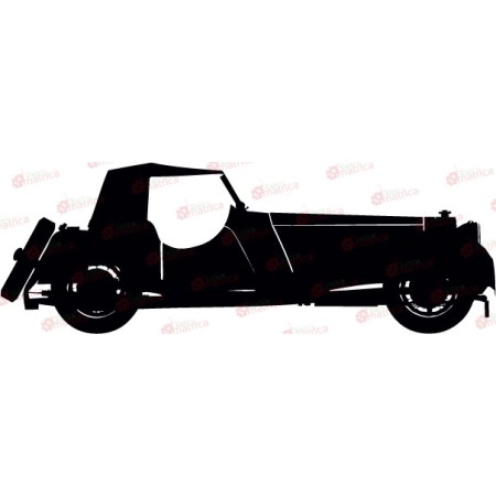 Régi autó - Falmatrica / Faltetoválás